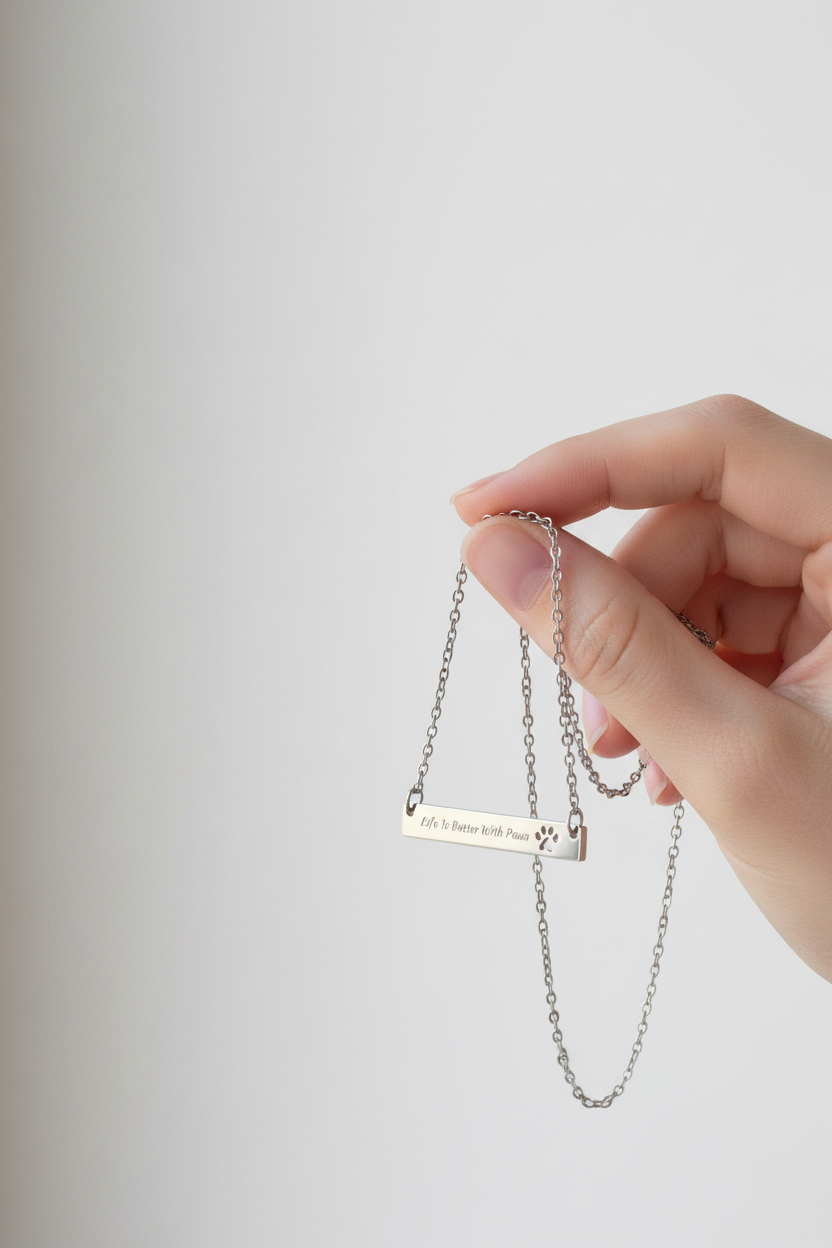 Stainless Steel life is better pendant